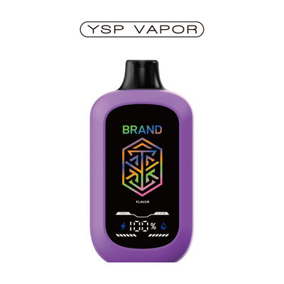 5% Nicotine 15000+ Puffs AIO Device 15ml Big screen Adjustable Airflow E Vaporizer Customized 10+flavours