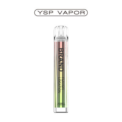 600puffs 2ml Liquid Cyrstal Clear E-Cigarette Battery 400mAh Disposable TPD