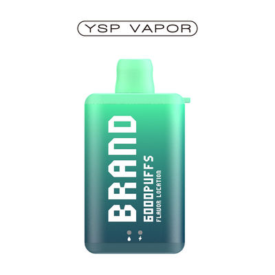 10ml 6000 Puff Vape E Cigarette Rechargeable Disposable Vape Box