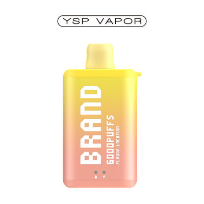 10ml 6000 Puff Vape E Cigarette Rechargeable Disposable Vape Box