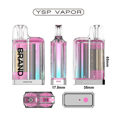 TPD compliant Disposable Pod Prefilled Mesh Coil Child Lock 2ml liquid crystal design