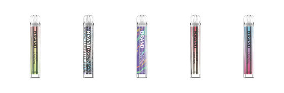 600puffs 2ml Liquid Cyrstal Clear E-Cigarette Battery 400mAh Disposable TPD